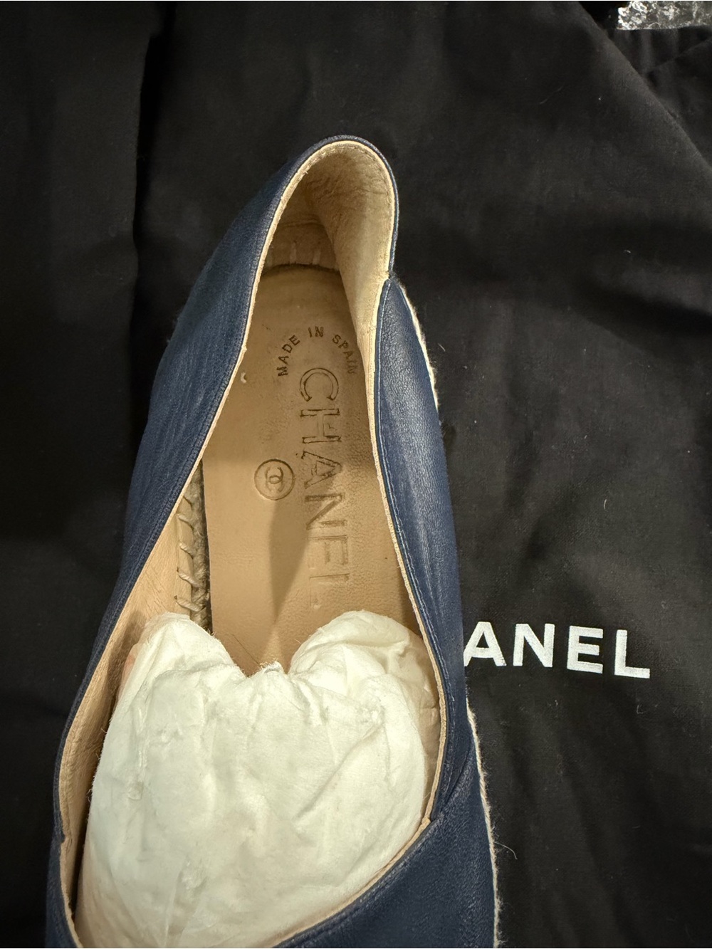 Chanel Espadrilles Navy / Black size 38 - Picture 8 of 12